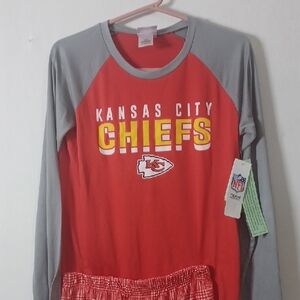 NFL Kansas City Chiefs Red and Gray Kids Matching Set